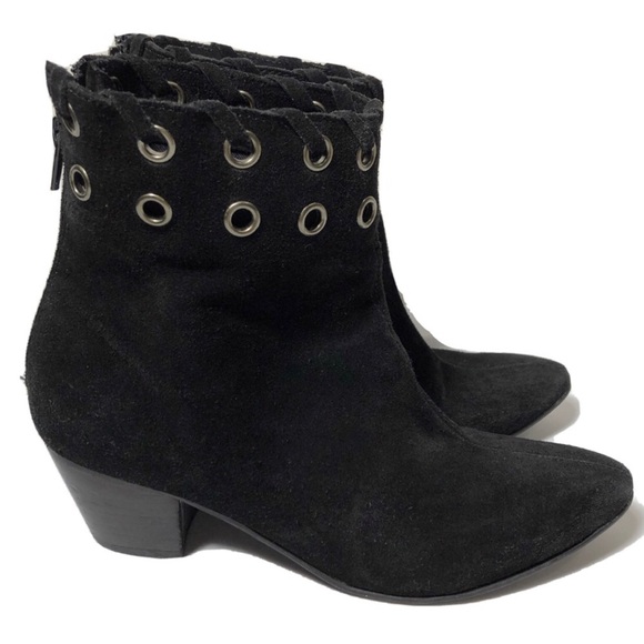 Coconuts Matisse Wildcat suede black booties. Size 8. - Picture 1 of 9